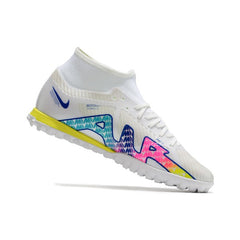 Nike Zoom Mercurial Superfly 9 Academy White and Multicolor Turf TF Football Boot