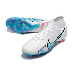 Nike Zoom Mercurial Superfly 9 Academy White Blue and Pink Firm Ground FG Football Boot
