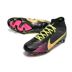 Nike Zoom Mercurial Superfly 9 Elite Black Green and Pink Firm Ground FG Football Boot