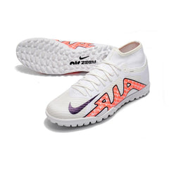 Nike Zoom Mercurial Superfly 9 Elite White Turf TF Football Boot