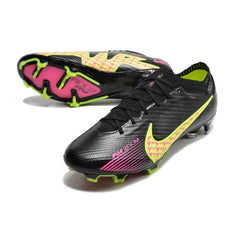 Nike Zoom Mercurial Vapor 15 Elite Black Green and Pink Firm Ground FG Football Boot