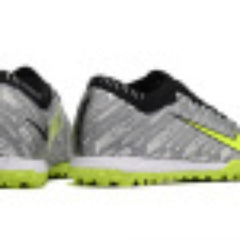 Nike Zoom Mercurial Vapor 15 Elite Gray and Green Turf TF Football Boot
