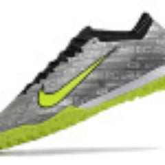 Nike Zoom Mercurial Vapor 15 Elite Gray and Green Turf TF Football Boot