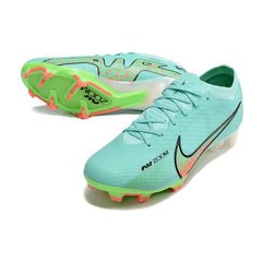 Nike Zoom Mercurial Vapor 15 Elite Light Blue and Green Firm Ground FG Football Boot