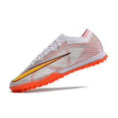 Nike Zoom Mercurial Vapor 15 Elite Silver and Orange Turf TF Football Boot