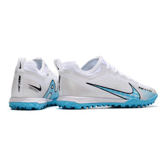 Nike Zoom Mercurial Vapor 15 Pro Zoom White and Blue Turf TF Football Boot