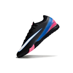 Nike Zoom Mercurial Vapor 16 Elite Black, Blue and Pink Turf TF Football Boot