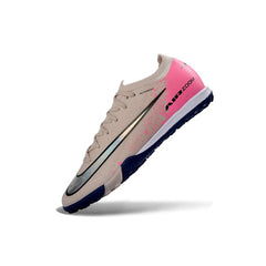 Nike Zoom Mercurial Vapor 16 Elite Gray, Dark Blue and Pink Turf TF Football Boot