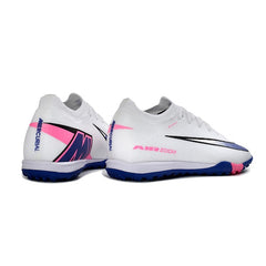 Nike Zoom Mercurial Vapor 16 Elite White and Blue Turf TF Football Boot
