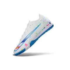 Nike Zoom Mercurial Vapor 16 Elite White and Light Blue Turf TF Football Boot