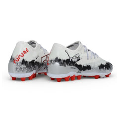 Puma Future 8 Elite White, Gray and Red Multi Ground MG Football Boot