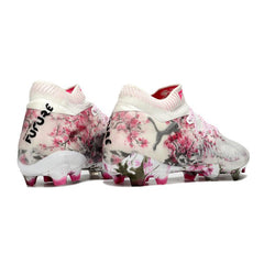 Puma Future 8 White and Pink Firm Ground FG Football Boot