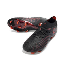 Puma Future 9 Low Cut Black and Red Firm Ground FG Football Boot