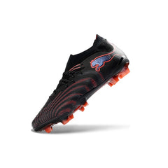 Puma Future 9 Low Cut Black and Red Firm Ground FG Football Boot