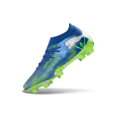 Puma Future 9 Low Cut Blue and Fluorescent Green Firm Ground FG Football Boot