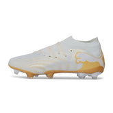 Puma Future 9 Low Cut White and Golden Firm Ground FG Football Boot