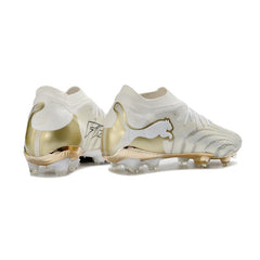 Puma Future 9 Low Cut White and Golden Firm Ground FG Football Boot