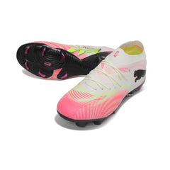 Puma Future 9 Low Cut White and Pink Firm Ground FG Football Boot