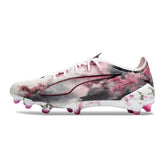 Puma Ultra 5 Carbon White and Pink Firm Ground FG Football Boot