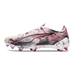 Puma Ultra 5 Carbon White and Pink Firm Ground FG Football Boot