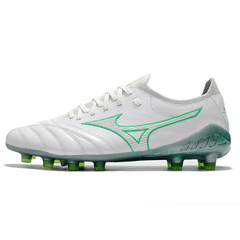 Chuteira Mizuno Morelia Neo III FG Branca e Verde - VN Esportes
