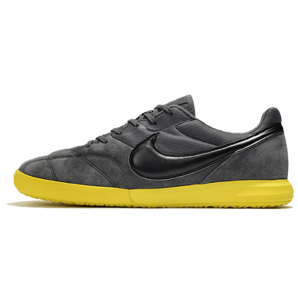 Chuteira Futsal Nike Premier II IC Cinza e Amarela - VN Esportes