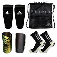 Adidas Exclusive Kit | Shin Guard + Calfs Sleeve + Non-Slip Socks + Bag