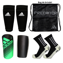 Adidas Exclusive Kit | Shin Guard + Calfs Sleeve + Non-Slip Socks + Bag
