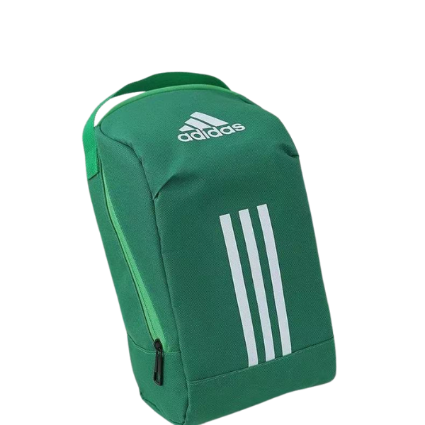 Adidas Football Green and White Boot Bag