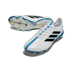 Adidas Copa Pure III Elite White and Blue Firm Ground FG Football Boot