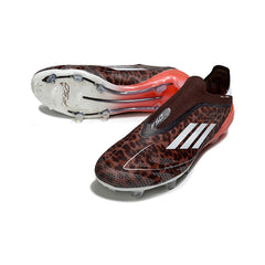 Adidas F50 Elite Laceless Brown and Red Firm Ground FG Football Boot