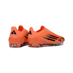 Adidas F50 Elite Laceless Orange and Black Firm Ground FG Football Boot
