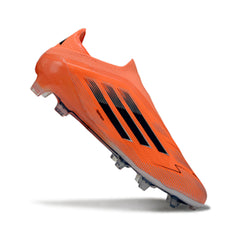 Adidas F50 Elite Laceless Orange and Black Firm Ground FG Football Boot