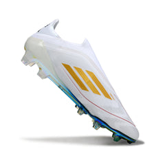 Adidas F50 Elite Laceless White and Green Firm Ground FG Football Boot