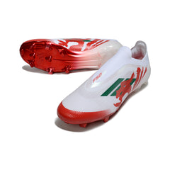 Adidas F50 Elite Laceless White and Red Firm Ground FG Football Boot