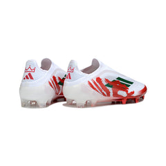 Adidas F50 Elite Laceless White and Red Firm Ground FG Football Boot
