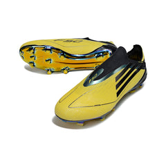 Adidas F50 Elite Laceless Yellow and Black Firm Ground FG Football Boot
