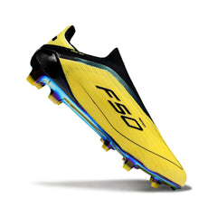 Adidas F50 Elite Laceless Yellow and Black Firm Ground FG Football Boot