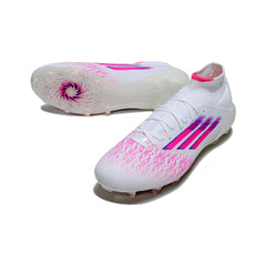 Adidas F50 Elite Mid Cut White and Pink Firm Ground FG Football Boot