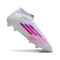 Adidas F50 Elite Mid Cut White and Pink Firm Ground FG Football Boot