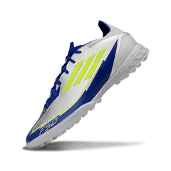 Adidas F50 Elite Turf TF Silver and Blue Football Boot
