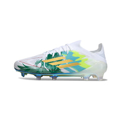 Adidas F50 Elite White and Green Firm Ground FG Football Boot