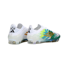 Adidas F50 Elite White and Green Firm Ground FG Football Boot