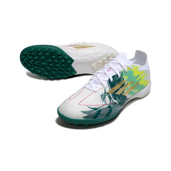 Adidas F50 Elite White and Green Turf TF Football Boot