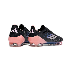 Adidas F50 Primeknit Elite Black and Pink Firm Ground FG Football Boot