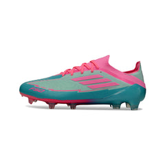 Adidas F50 Primeknit Elite Light Blue and Pink Firm Ground FG Football Boot