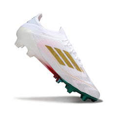 Adidas F50 Primeknit Elite White Green and Red Firm Ground FG Football Boot