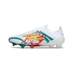Adidas F50 Primeknit Elite White Red and Green Firm Ground FG Football Boot