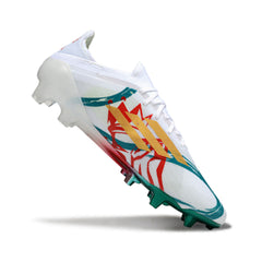 Adidas F50 Primeknit Elite White Red and Green Firm Ground FG Football Boot