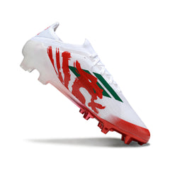 Adidas F50 Primeknit Elite White and Red Firm Ground FG Football Boot
